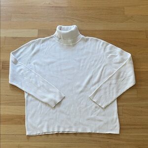 Orvis cotton ribbed turtleneck sweater